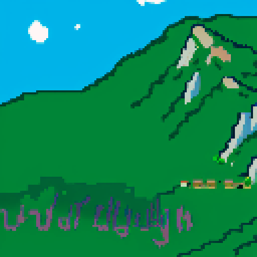 mountain ridge with exposed rock, small town and vineyards below