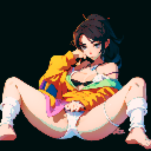 sexy girl in underwear fingering herself
