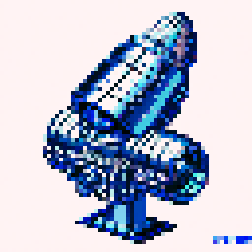 metallic spaceship, intricate engine part, gleaming silver, shiny surfaces, retro-style 16-bit, pixel art, 32x32, sRGB