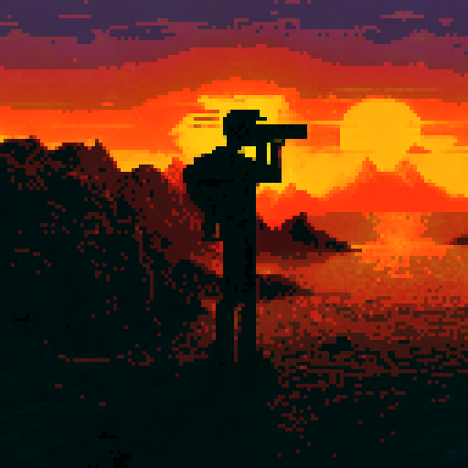 sRGB, pixel art, background, landscape, vibrant colors, futuristic cityscape, abstract patterns, natural elements, serene waterfalls, bustling marketplaces, majestic mountains, starry night skies, dreamy sunsets, whimsical forests, geometric shapes, minimalist architecture, surreal landscapes