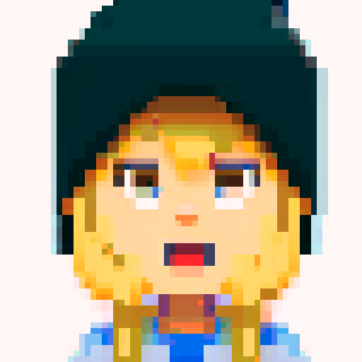 portrait of a mom, blonde hair, brown eyes, ike a library card