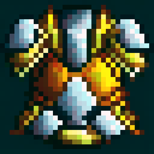 paladin armor with gold trim