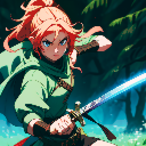 Swinging sword, sword slash, slashing attack