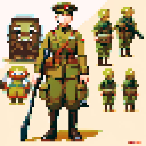 Solider from First World War for a RPG game.