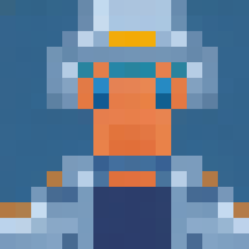 a young boy sky-blue colored hair