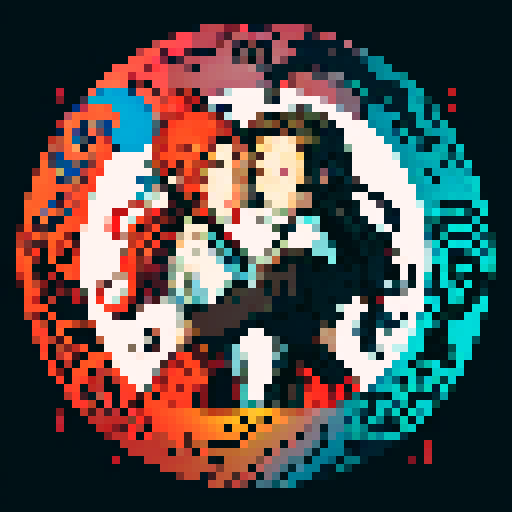 Create images with twinflames incorporated in the painting of yin and yang in middle and maybe gaia tree forming twinflames having their arms around yin and yang symbol?