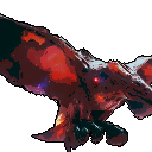 Large black monster bird, swooping in to attack, full view