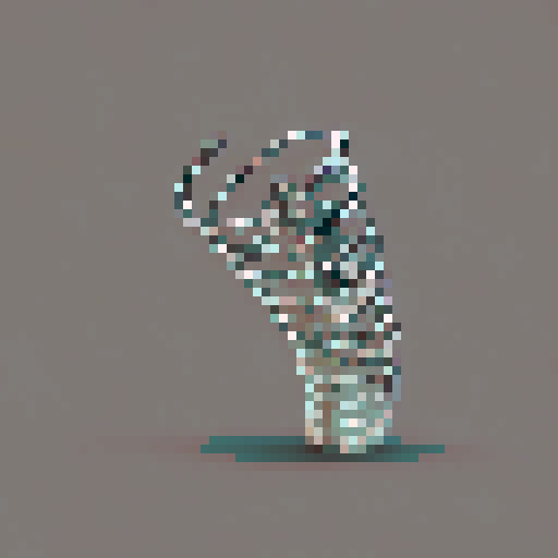 a coiled metal spring