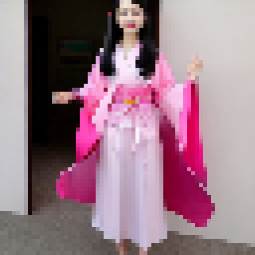 Itachi wearing all pink kimono
