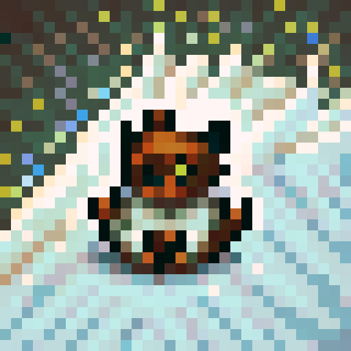 cat, curled up, sleeping, sprite sheet, breathing animation, game icon, 32x32 pixel art, sRGB, skill art, close up, portrait