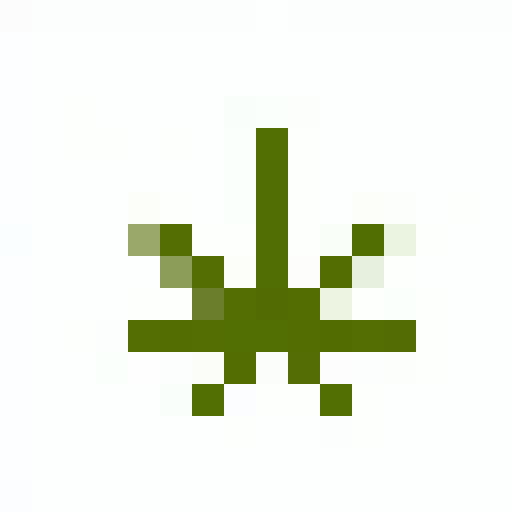 I need a stardew valley inspired sprite of a marijuana bud. 