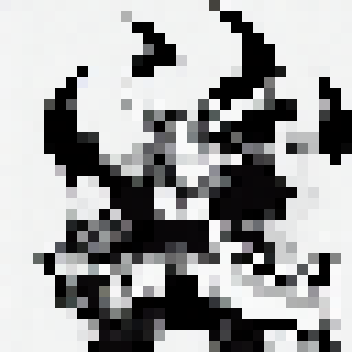 Heavy metal viking, white background