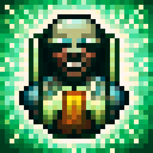 sports game icon, humorous character with exaggerated facial expressions, pixelated 32x32 art, skillfully detailed