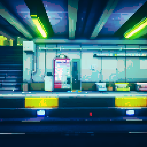 Underground train station