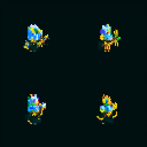 redrawing a pixel art picture with a two-hand sword, vibrant colors, detailed shading, and smooth lines