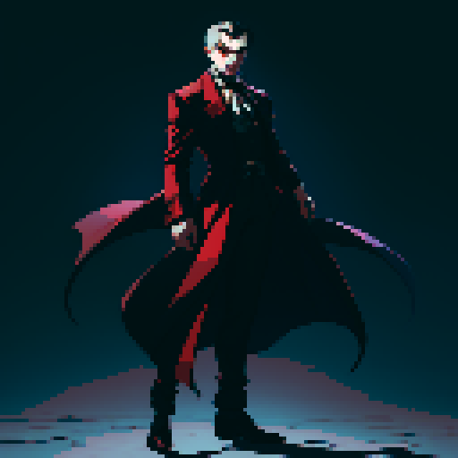 vampire lord, male vampire, full-body image, gentleman, dracula, ready to fight, facing left, cathedral, gothic
