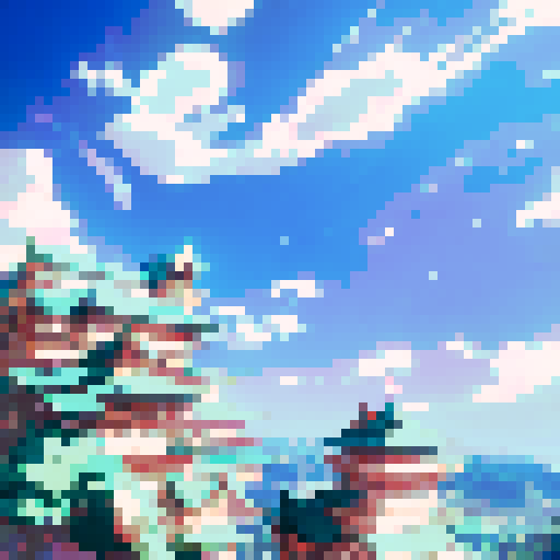 Flying high above the treetops, the Touhou shrine maiden gracefully soars in a top-down view, her flowing hair and billowing skirt capturing the anime-style essence of her magical flight.