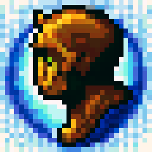 bold, fierce, and cute humanoid creature, semi-profile