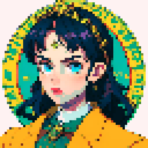 Vincent Van Gogh, exuding cryptocurrency riches, pixelated in sRGB, flaunting Gucci fashion, wearing a crown blended with digital and crypto elements, surrounded by bitcoins, ethereum coins, digital ledgers, exuding confidence and success in the digital age. He is the crypto king