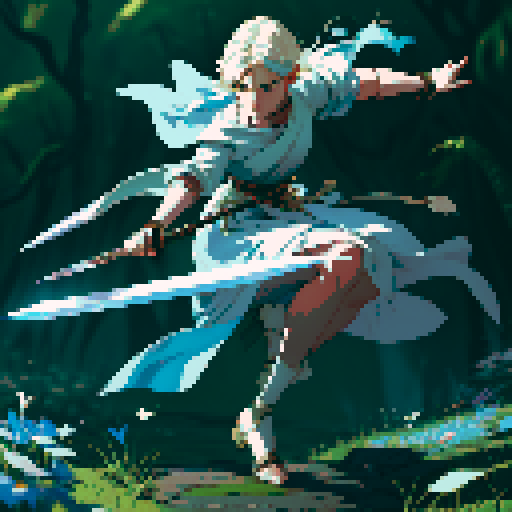 swiping sword, sword attack, sword swinging, closeup of sword blade, full-body art, full-body image, sword fight