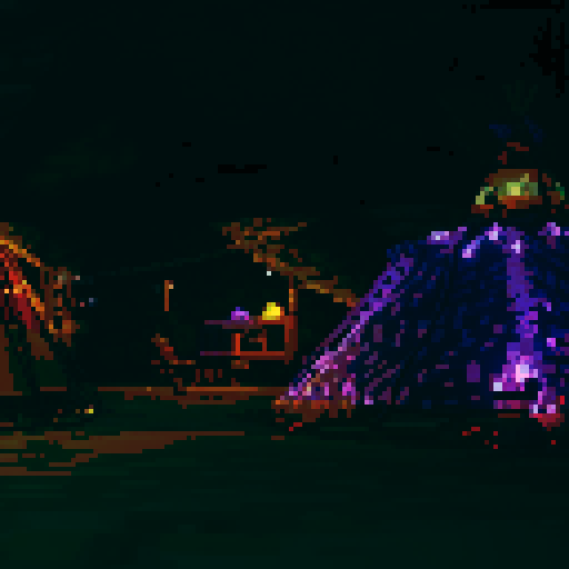 Mine, amethyst, railway, tipi tent