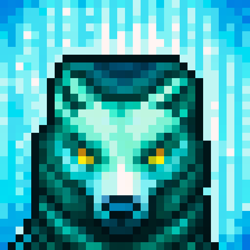 wolf avatar, portrait, glowing eyes, sexy