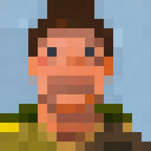 Sam Altman of OpenAI, close-up, pixel art, game icon, 16x16, portrait