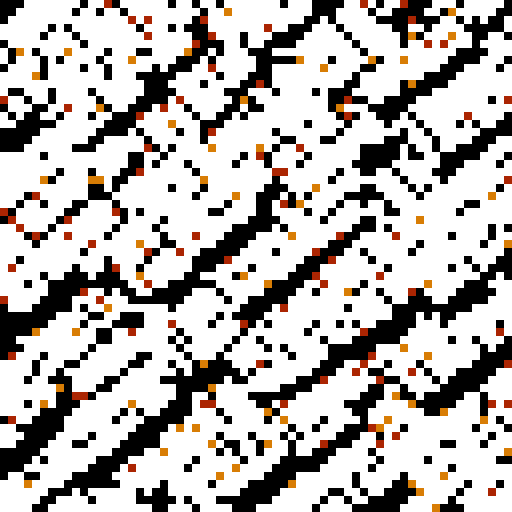 crumbling brick rectangle. Simple style, thick black lines, white background.