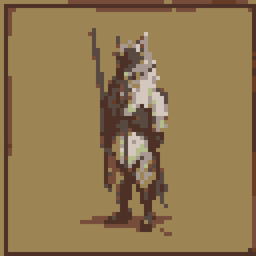 small fantasy icon of ratman archer for use in a fantasy wargame