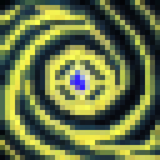 Twisted tendrils of void energy unleash a shadow bolt in the style of 32x32 Skill Art.