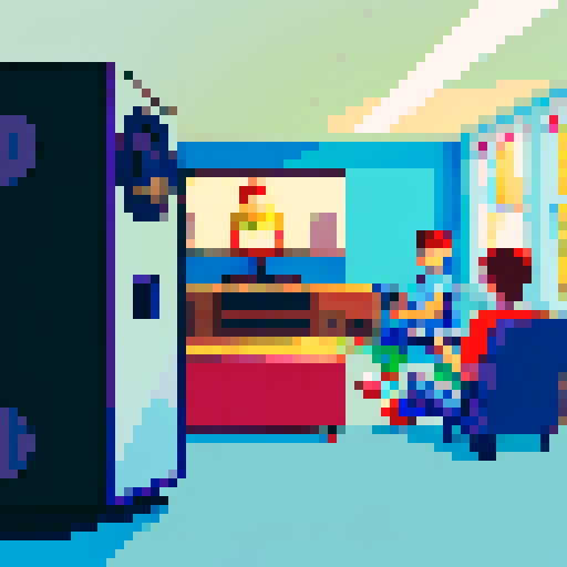 Friends sitting in a room together, all of them wearing street wear, one boy playing on his phone, another boy playing video games, and the final boy sitting in front of a computer. the computer he uses has musical equipment surrounding it and large speakers to playback sound