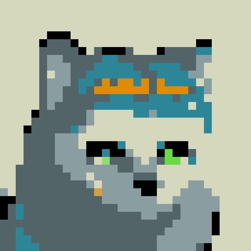 wolf avatar, portrait, glowing eyes