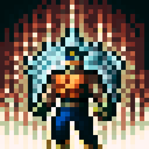 Create Goku in the style of TMNT Shredders Revenge.