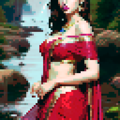 A woman standing in rain holding umbrella in the city 