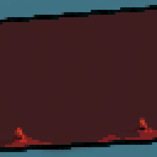 Sand dunes rippling in red light, hourglass motif, pixel art, sRGB