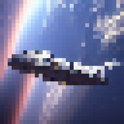 space ship viewed from above, based on star trek