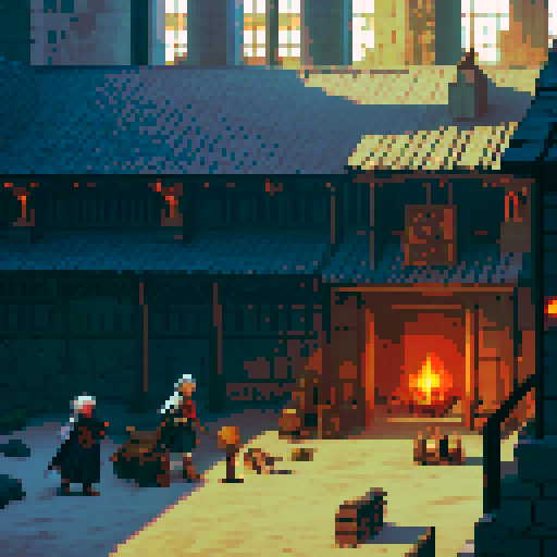 forge, smithing, building, inside, fire, instruments, medieval