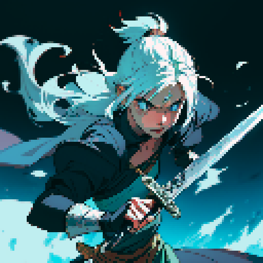 Swinging sword, sword slash, slashing attack