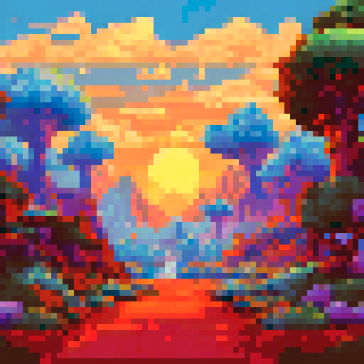 A village with low development in the middle of forest 
