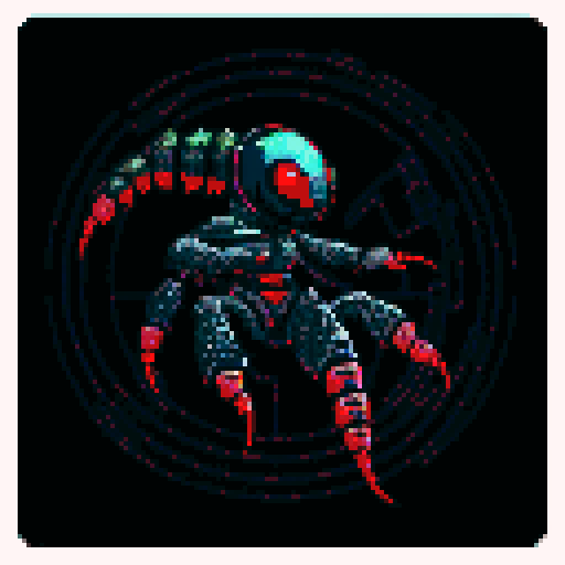 cute cyberpunk scorpion