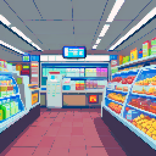 convenience store checkout counter