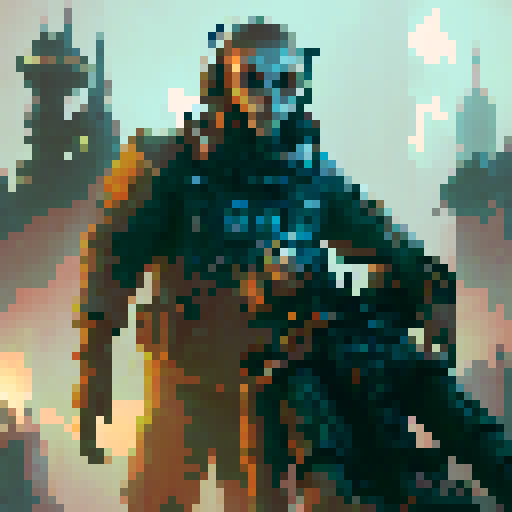 Eerie, gothic, and surreal. Dark shadows stretch across the abandoned cityscape, illuminated by the flickering neon lights of the few remaining storefronts.