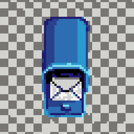 generate a top down picture of a mail box