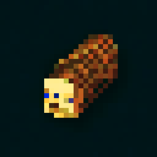 pixel art 2d wooden log