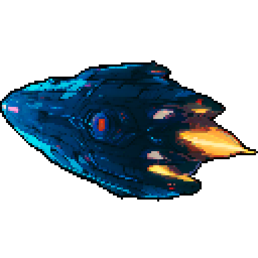 futuristic spaceship, topview, sleek and streamlined, hovering mid-air, pixelated sRGB aesthetic, retro-futuristic buttons, neon-lit control panel