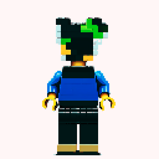 lego pixel, vibrant colors, blocky shapes, small plastic bricks, isometric perspective, retro video game, low resolution, 8-bit graphics, sharp edges, square grid, limited color palette, nostalgic feel, brick-built characters, iconic lego logo, digital recreation, detailed textures, crisp lines, simplified forms, nostalgic gaming vibes rainbow body