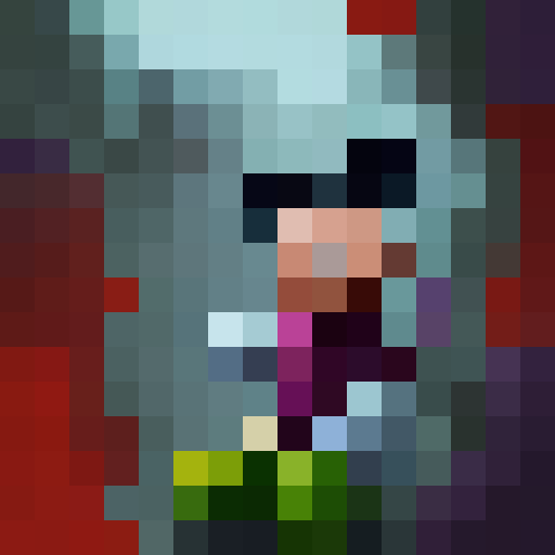 mickey mouse, purple shorts, green gloves, green beanie, smoking joint, game icon, 16x16, pixel art, close up, portrait