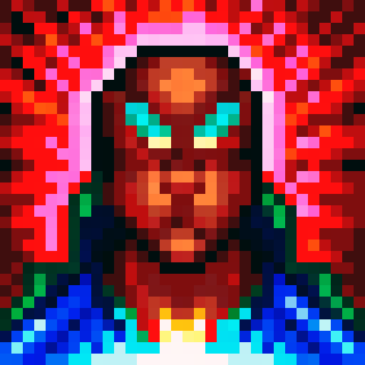 Consecutive punches, vibrant colors, pixelated details, game icon, 32x32 pixel art, sRGB, skill art, close up, intense expression, dynamic movement, sweat droplets glistening, focused eyes, determined character, powerful strikes, captivating action