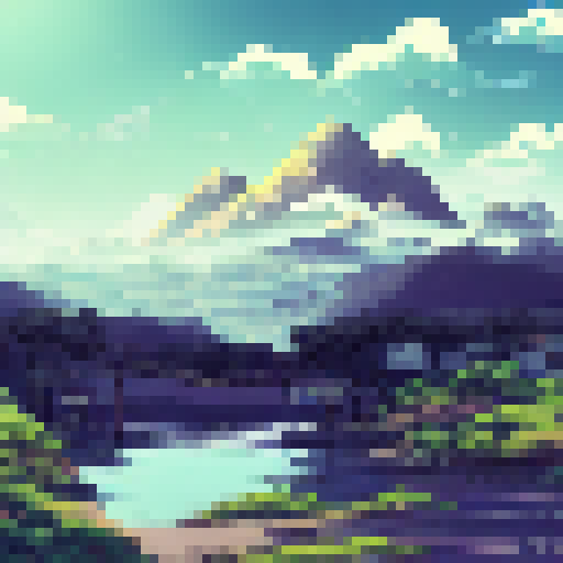 landscape with beautiful mountains
