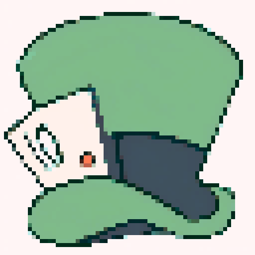 pixel art with a white background and a contour for the shape

